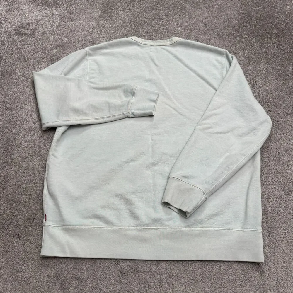 Levi's California Graphic Crew Neck Pullover Sweatshirt Mens Large Blue Cotton